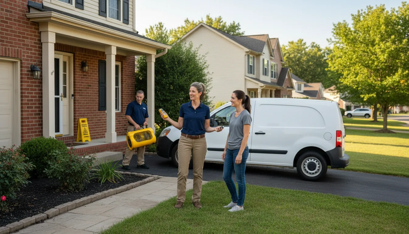 Residential water damage restoration in Aurora, CO
